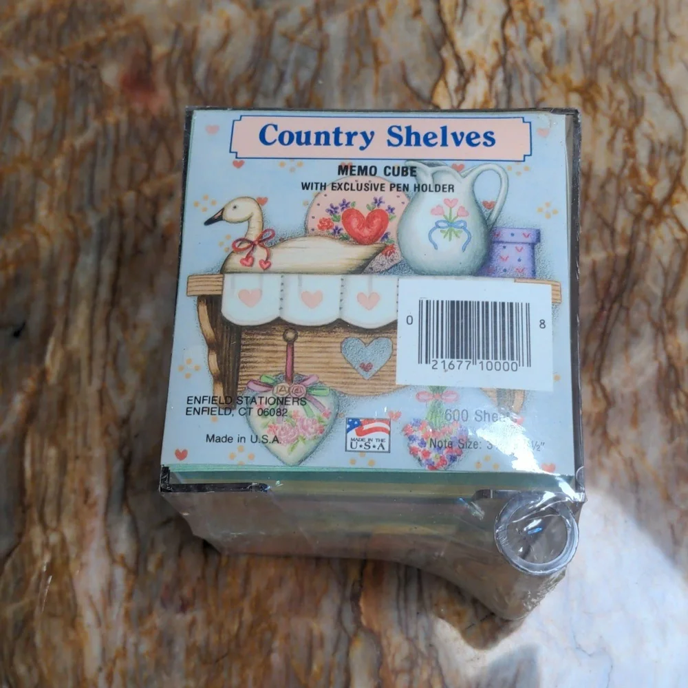 Country Shelves Memo Cube Paper
